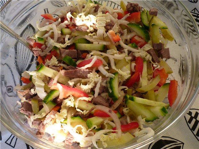 Sıcak salata yemek tarifleri